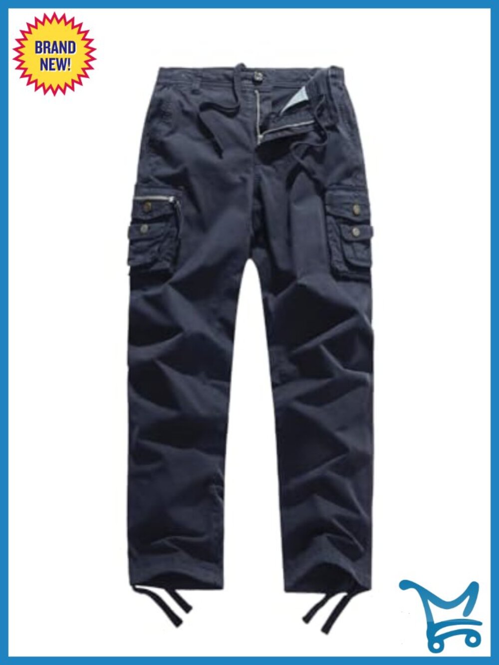 Women's Mid Rise Cargo Hiking Pants Drawstring Multi-Pocket Outdoor Work